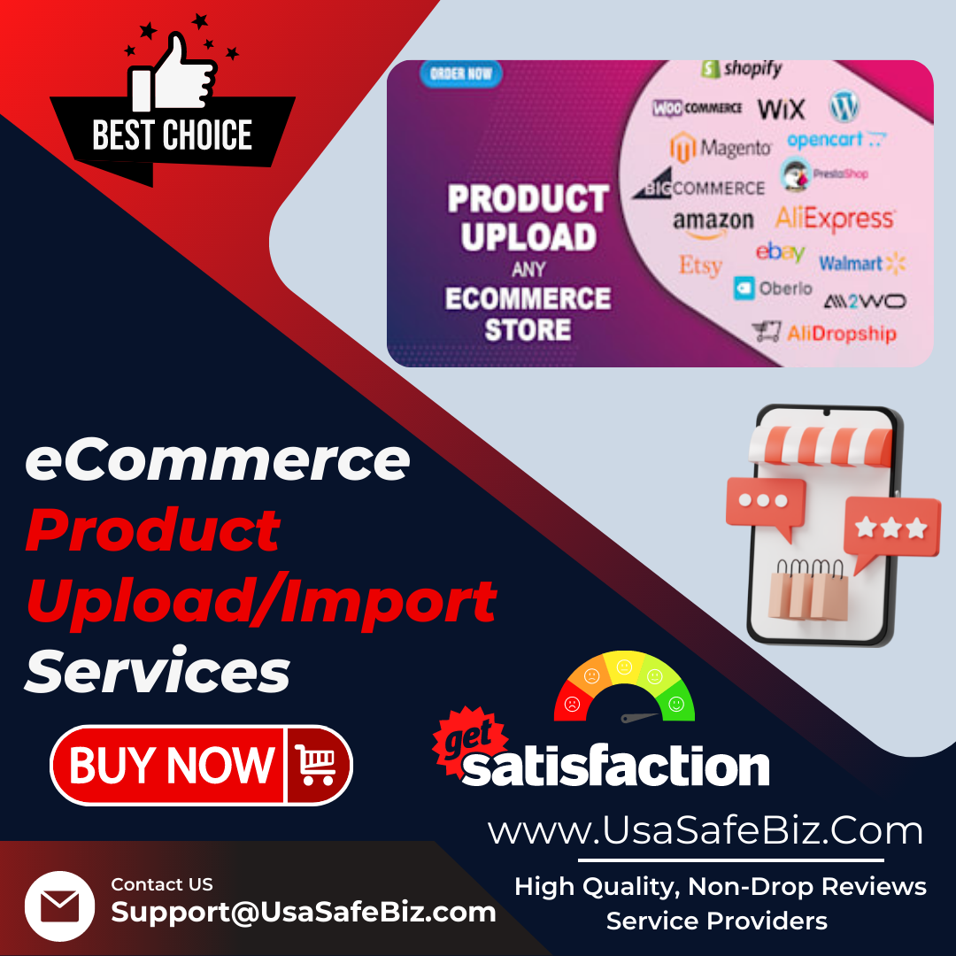 eCommerce Product Upload/Import Services